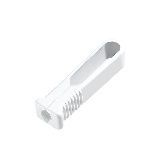 back of the syis white ampoule opener made with plastic with easy grip part