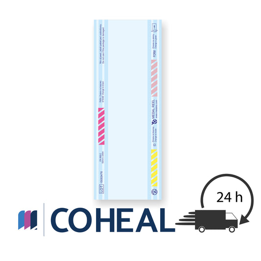 AUTOCLAVE STERILIZATION REEL Medical Pouch on Continuous Roll Three 3 indicators (STEAM, EO, FORM)