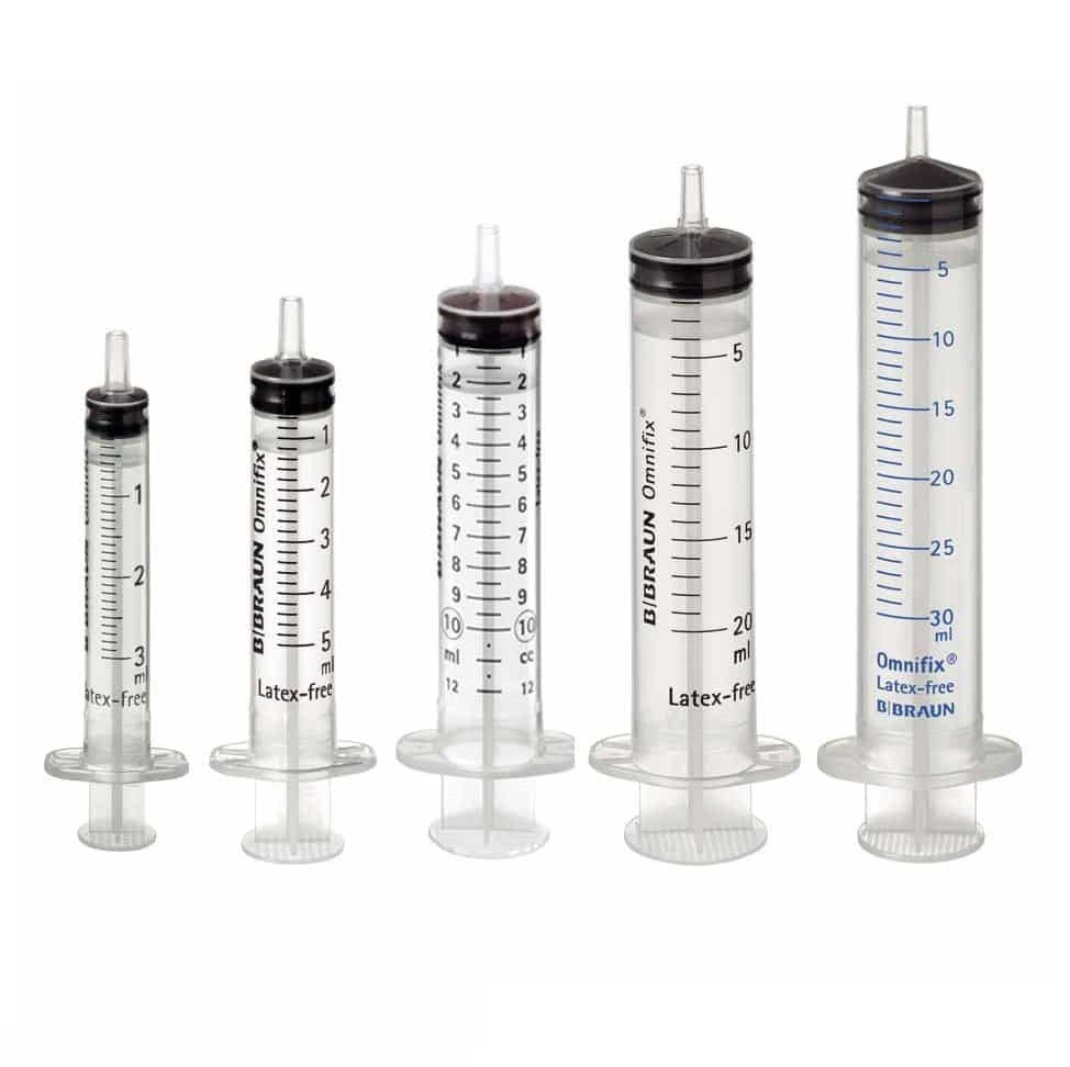 B. Braun Omnifix 3-part Luer Slip syringe 20ml 100pcs