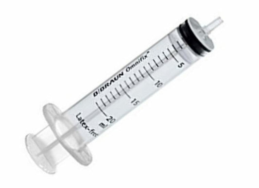 B. Braun Omnifix 3-part Luer Slip syringe 20ml 100pcs
