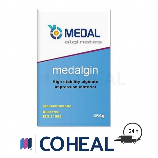 Medalgin High Stability Alginate Monochromatic Increased Precision Impression Material Powder 454g Dental DustFree