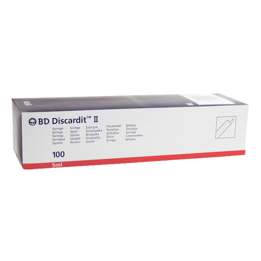BD Discardit II 5ml 2-parts syringe 100pcs