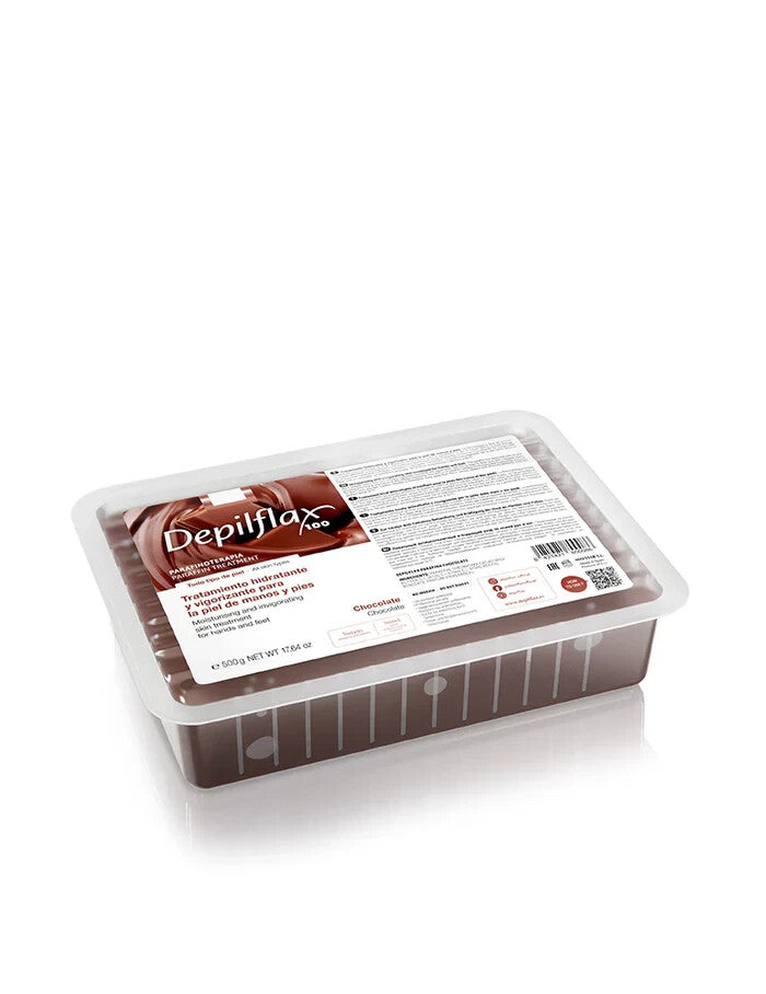 Depilflax 100 chocolate paraffin wax, 500 g