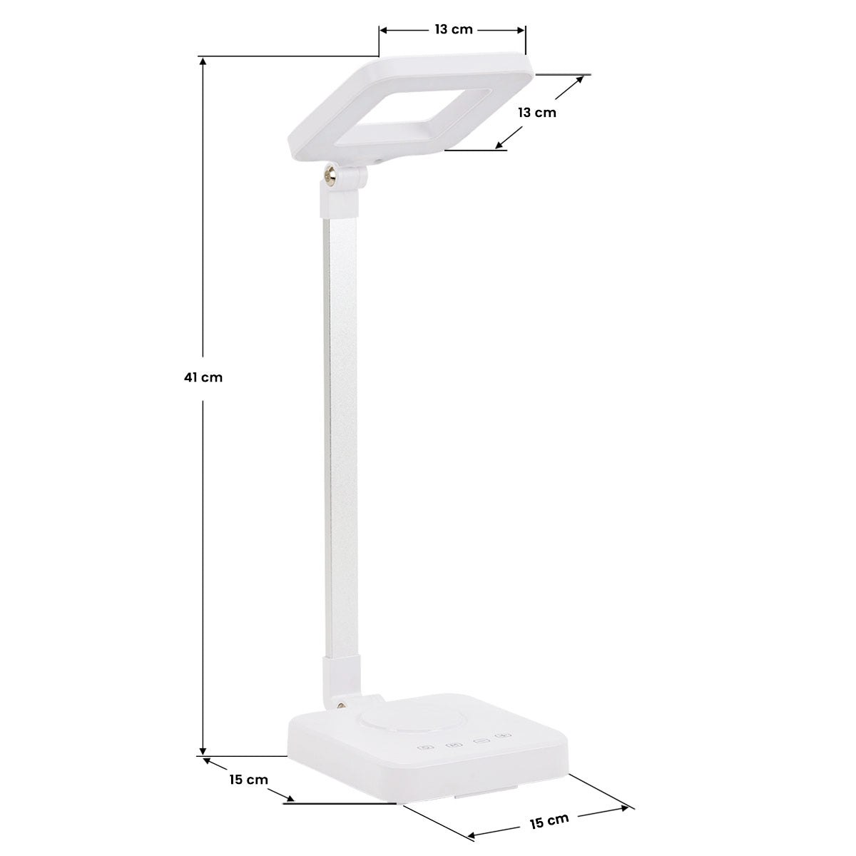 Elegante Square 804 LED desk lamp with packaging