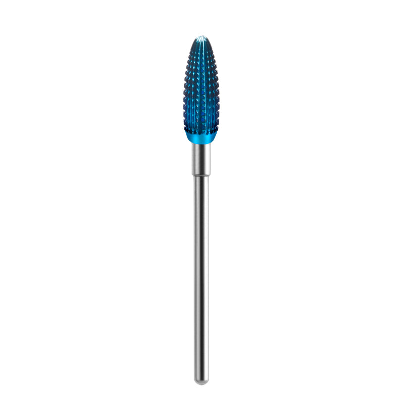 Exo Hard Blue carbide nail drill bit, cone shape 07, for gel and acrylic