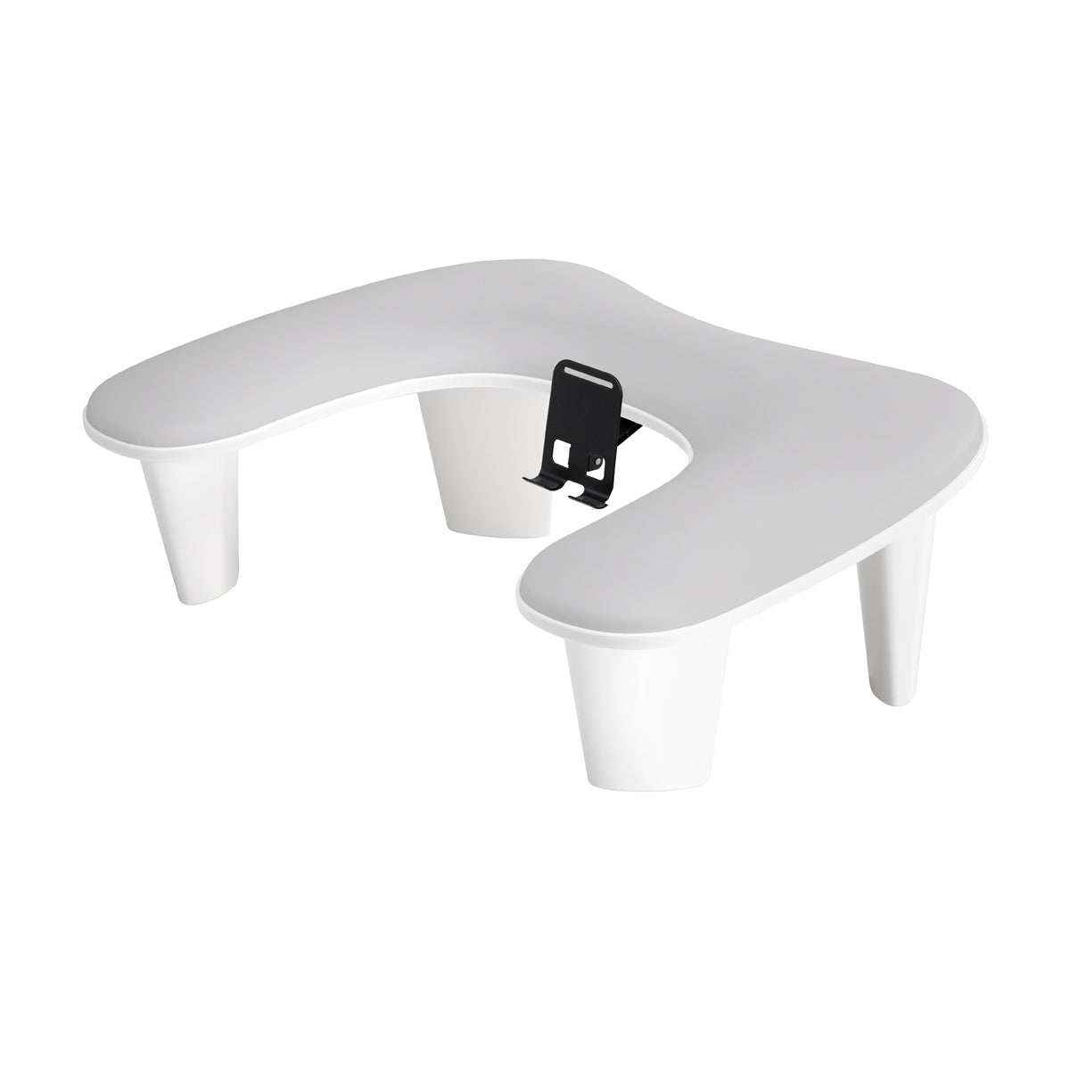 Momo Croissant manicure hand rest with integrated handpiece holder