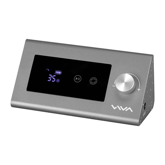 Viva Pro 602 brushless nail drill machine in grey metal housing with digital display