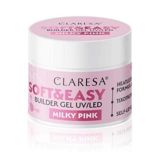 Claresa Soft & Easy Nail Building Gel Milky Pink 45 g