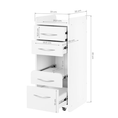 Mini 969 storage unit, white
