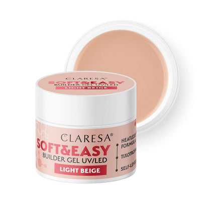 Claresa Soft & Easy Nail Building Builder Gel Baby Light Beige 45 g