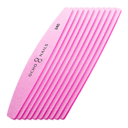 Ocho Nails replacement polishes for half-moon metal file. 240 10 pcs.