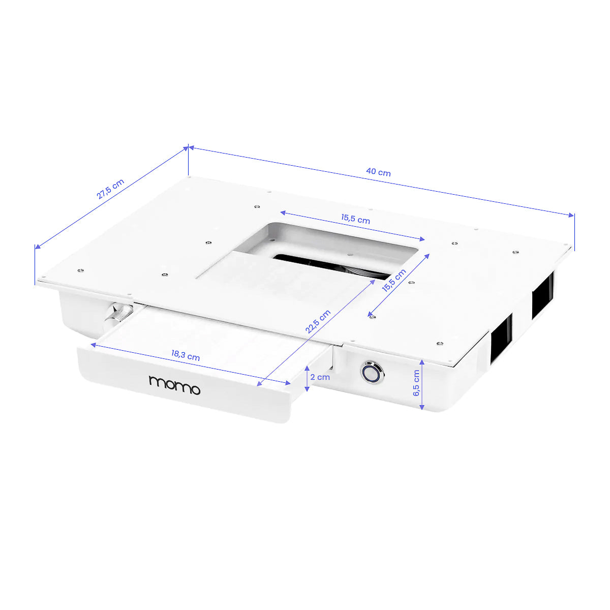 Momo 05-GL GOLD cosmetic desk with absorber
