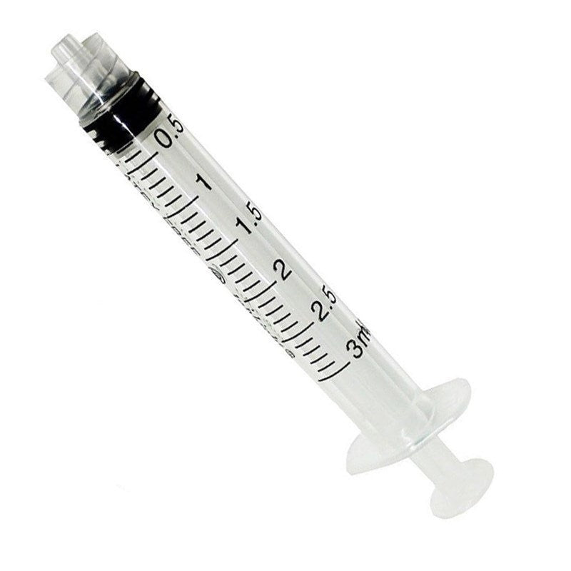 BD Hypodermic 3-Part Luer Lock 3ml syringes 100pcs