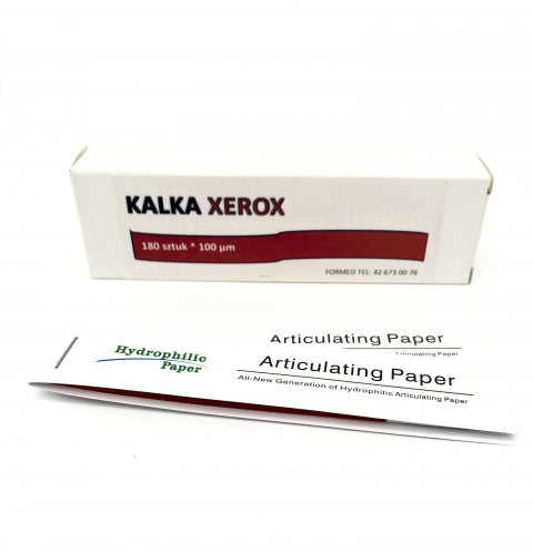 Articulating paper 100µm red 180 pieces