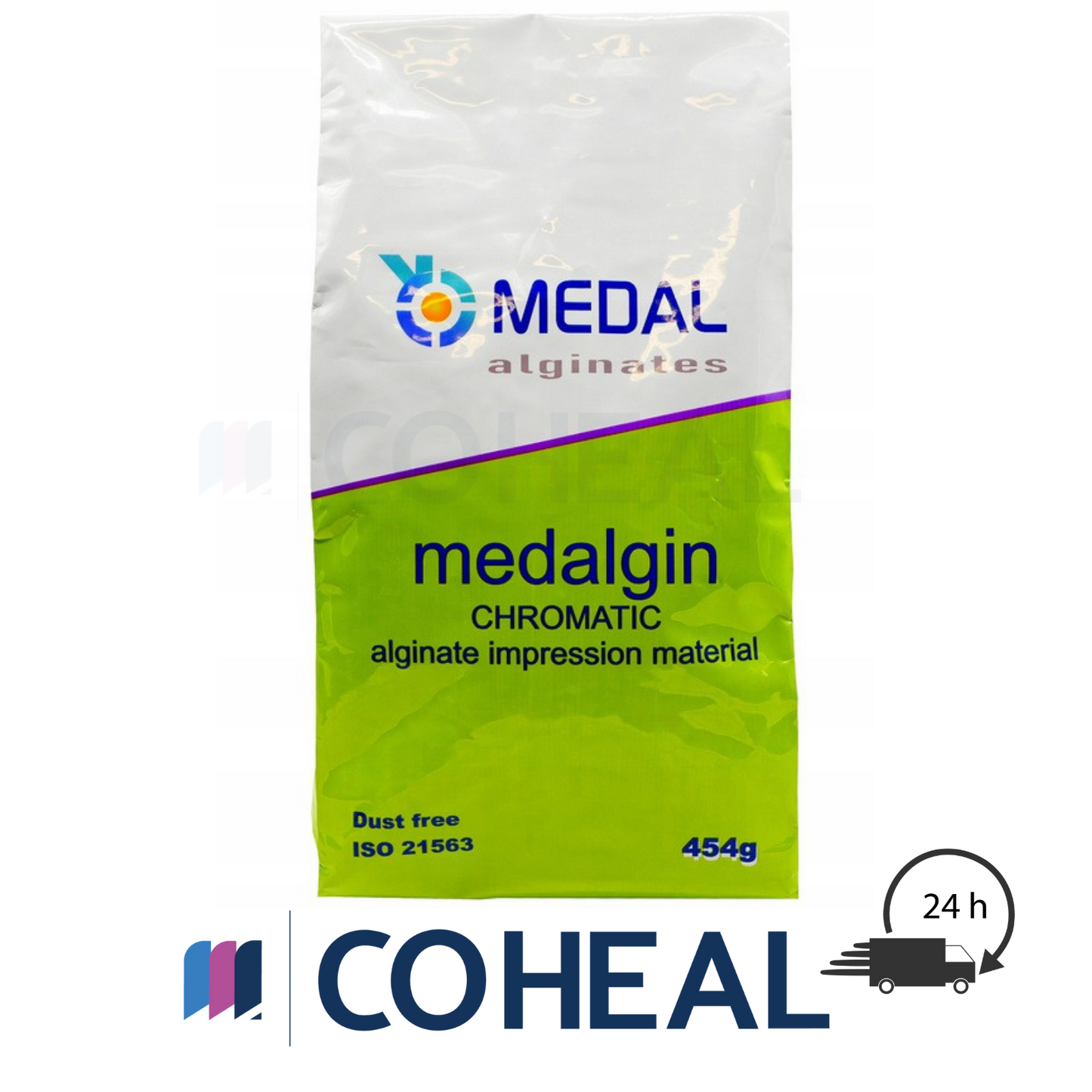 Medalgin Chromatic 3 Days Stability Alginate Impression Material Powder 454g Dental DustFree