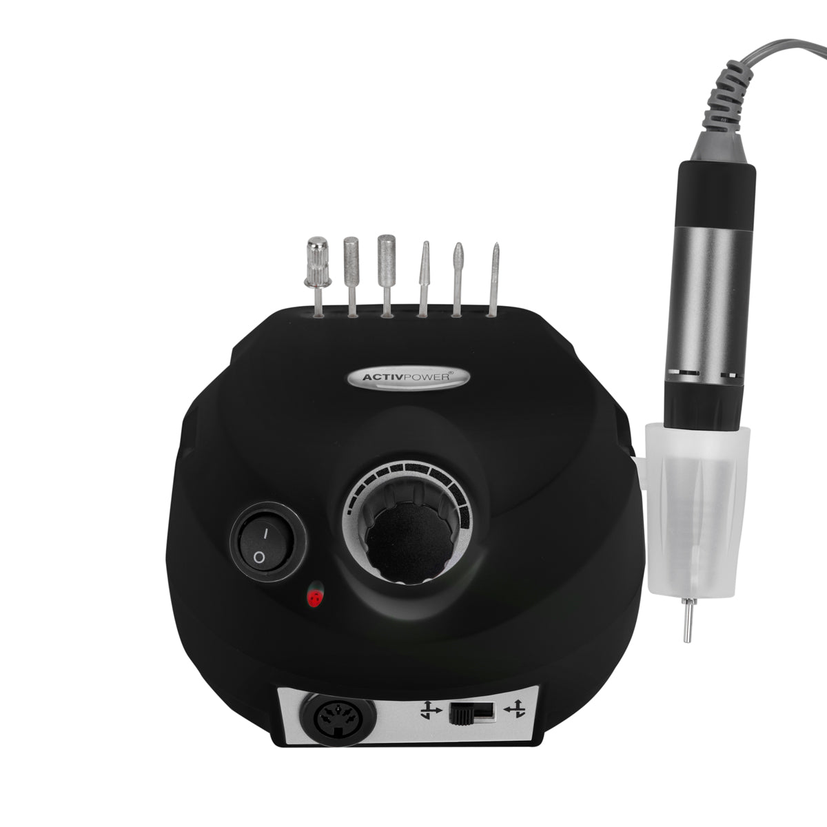 Activ Power J202 Basic black 65W nail drill machine with base and handpiece