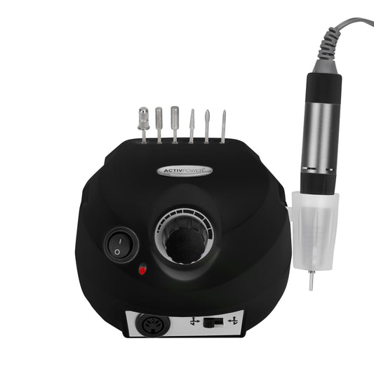 Activ Power J202 Basic black 65W nail drill machine with base and handpiece