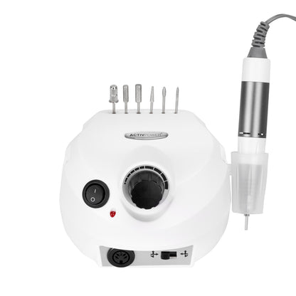 Activ Power J202 Basic white 65W nail drill machine with base and handpiece
