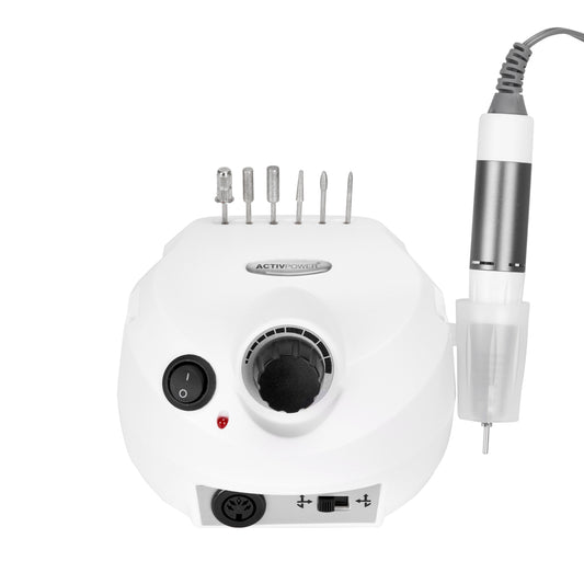 Activ Power J202 Basic white 65W nail drill machine with base and handpiece