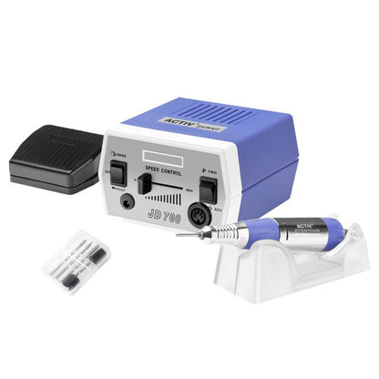 Activ Power JD700 violet nail drill machine with base and lightweight handpiece