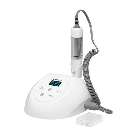 Activ Power N20 white nail drill machine with digital display and handpiece holder