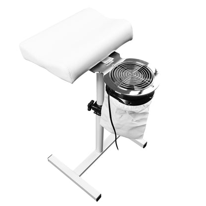 Azzurro F-18A extractor mounted at a pedicure chair