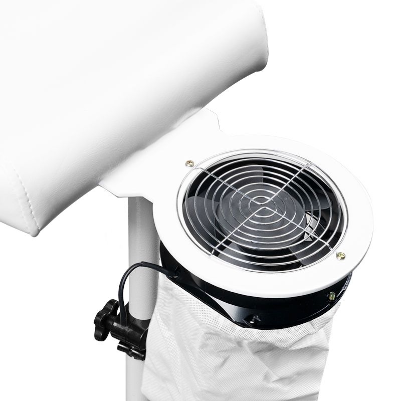 Azzurro F-18A extractor mounted at a pedicure chair