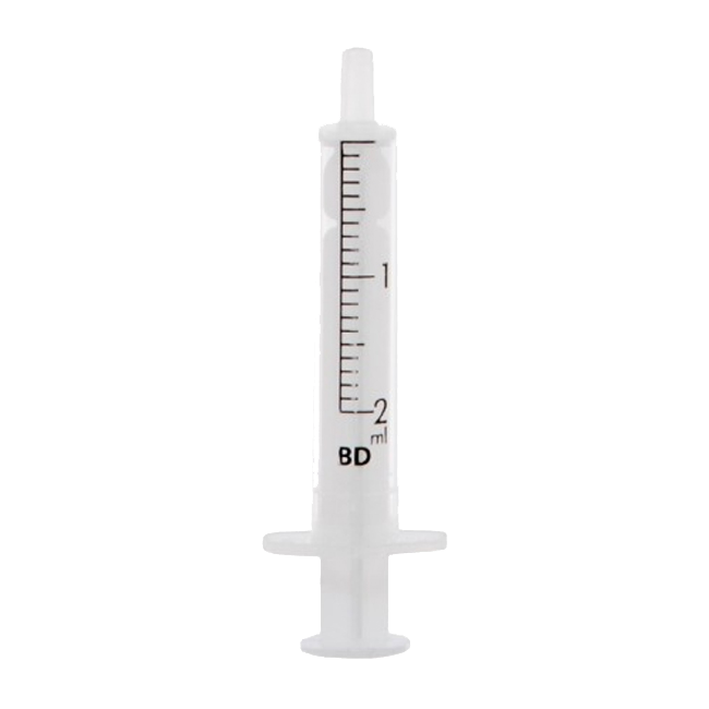 BD Discardit II 2ml 2-parts syringe 100pcs