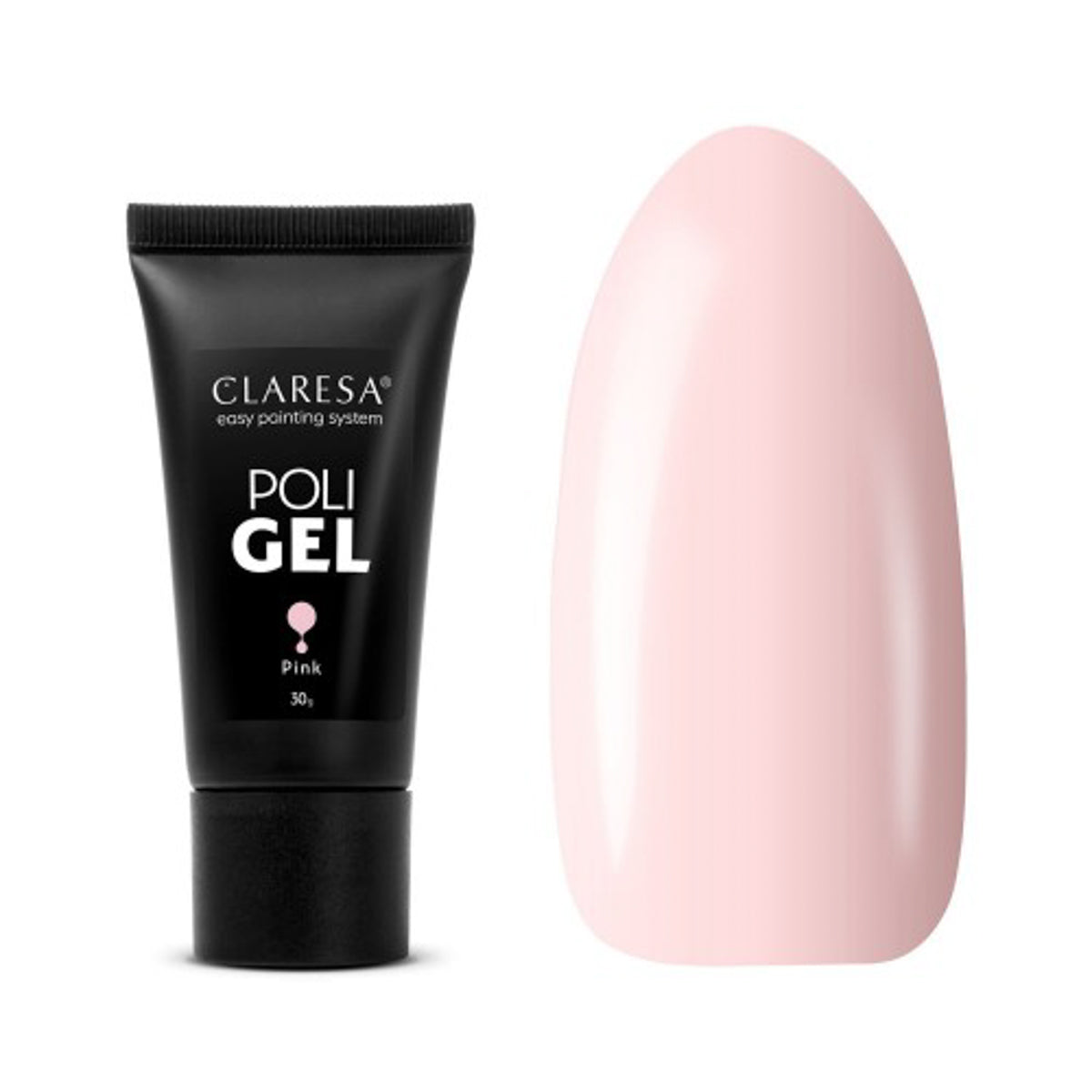 Claresa Poly Gel Pink 30 g nail building gel tube