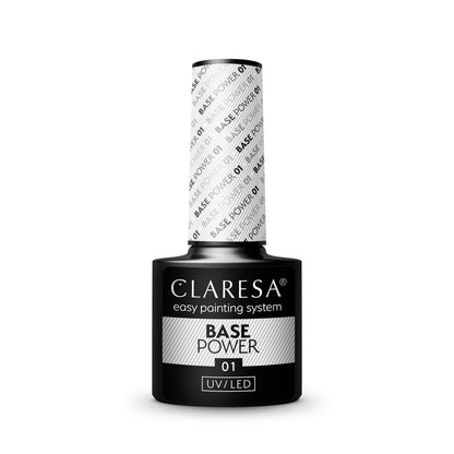 Claresa Power Base 01 Transparent UV/LED hybrid base in a 5g bottle
