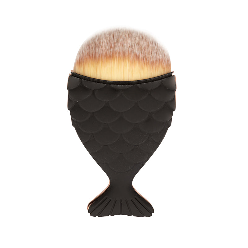 Fish Black dust brush with soft dense bristles