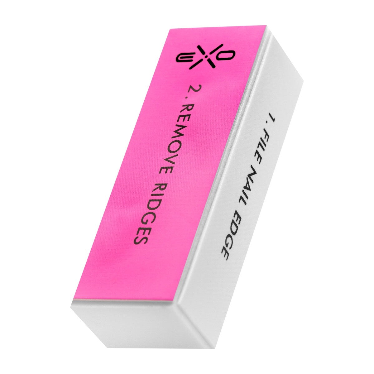 EXO four-sided nail buffer block BR1, pink side for removing ridges