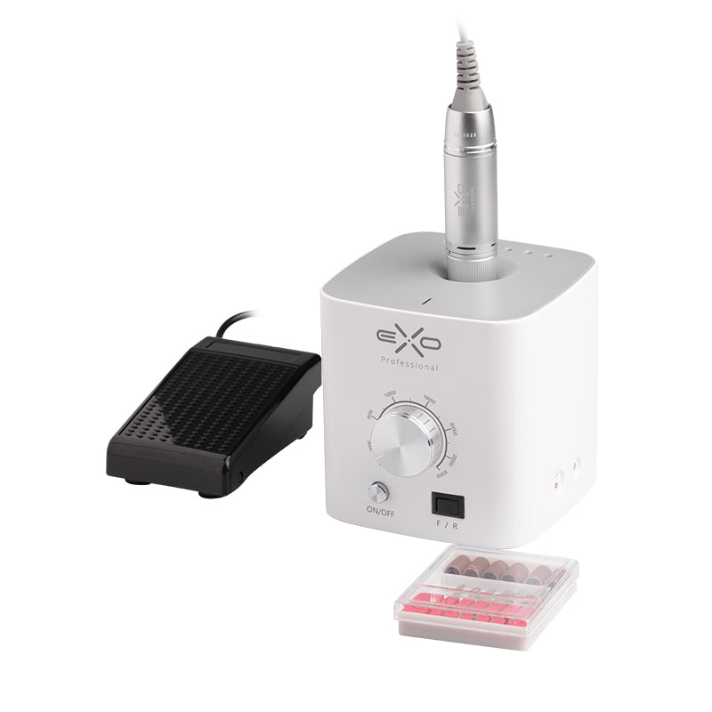 Exo Eko CX3 nail drill machine with lightweight handpiece and base
