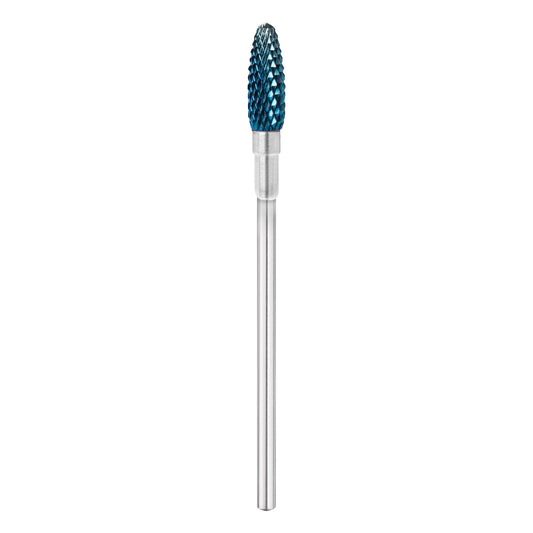 Exo Hard Blue carbide nail drill bit, cone shape 02, for gel and acrylic