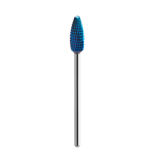 Exo Hard Blue carbide nail drill bit, cone shape 06, for gel and acrylic
