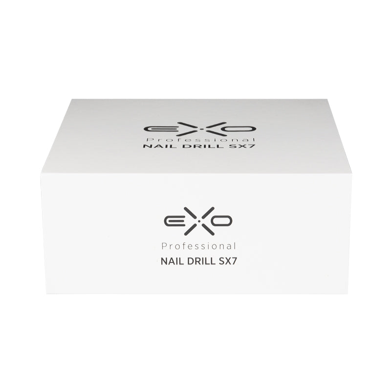 Exo Silent SX7 brushless nail drill machine with handpiece and base