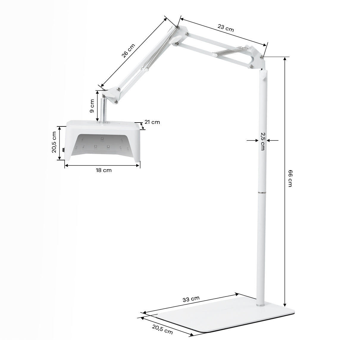 Glow 112 stand with three adjustable joints