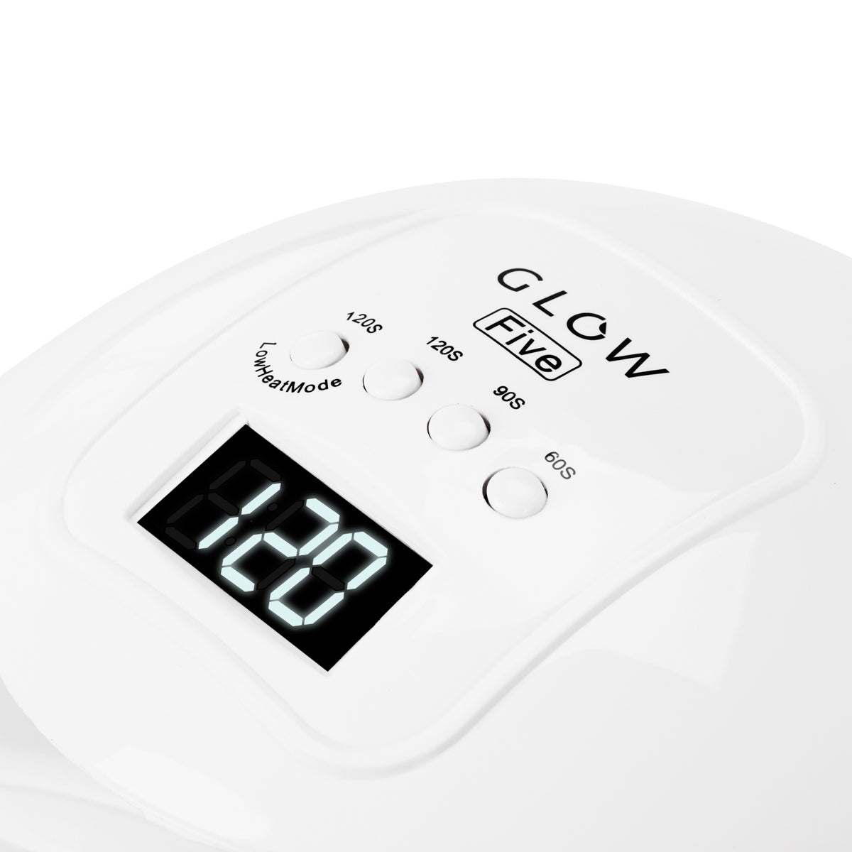 Glow 5 nail lamp side profile showing the compact footprint