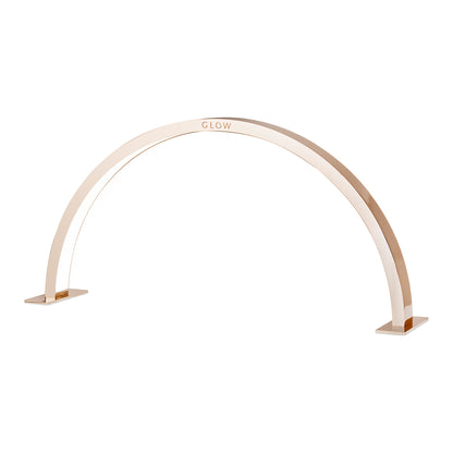 Glow Arche II manicure desk lamp in gold copper, arched LED head