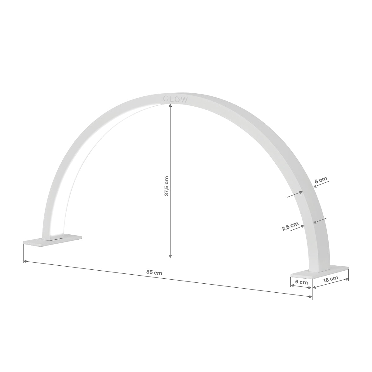 Glow Arche II manicure desk lamp with packaging