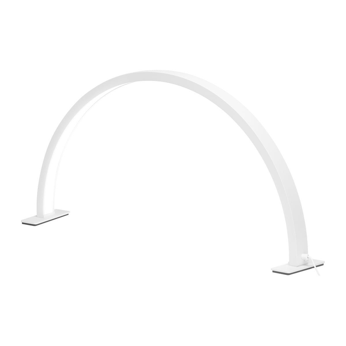 Glow Arche III manicure desk lamp in white, arched LED head