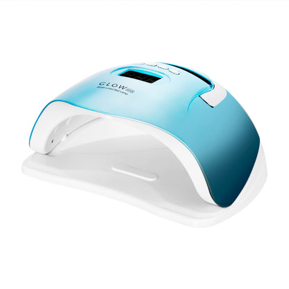 Glow F2 nail lamp front view with the curing hood open