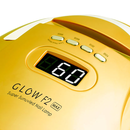 Glow F2 nail lamp digital timer display and controls