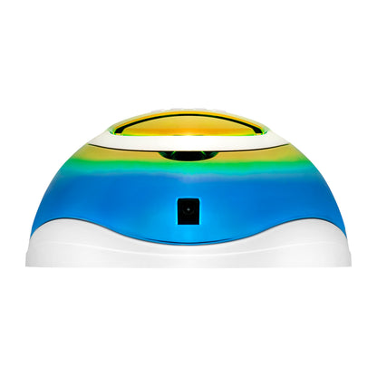 Glow F2 nail lamp side profile showing the hood shape