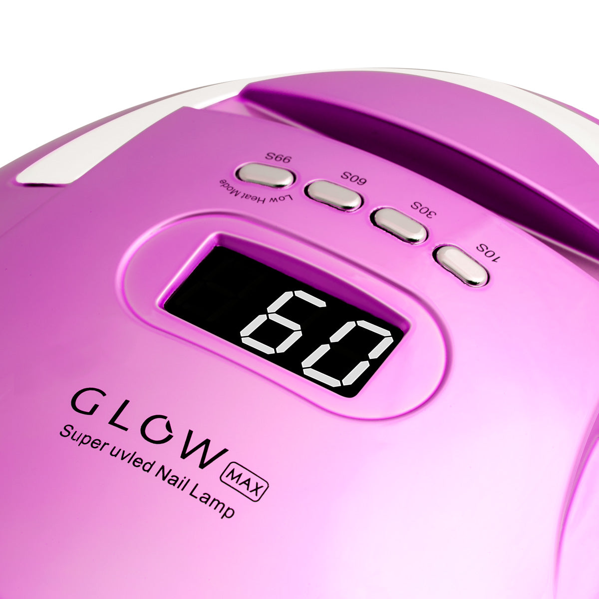 Glow F2 nail lamp digital timer display and controls