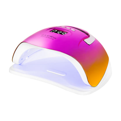 Glow F2 dual LED UV nail lamp, 220W, rose closed hood design