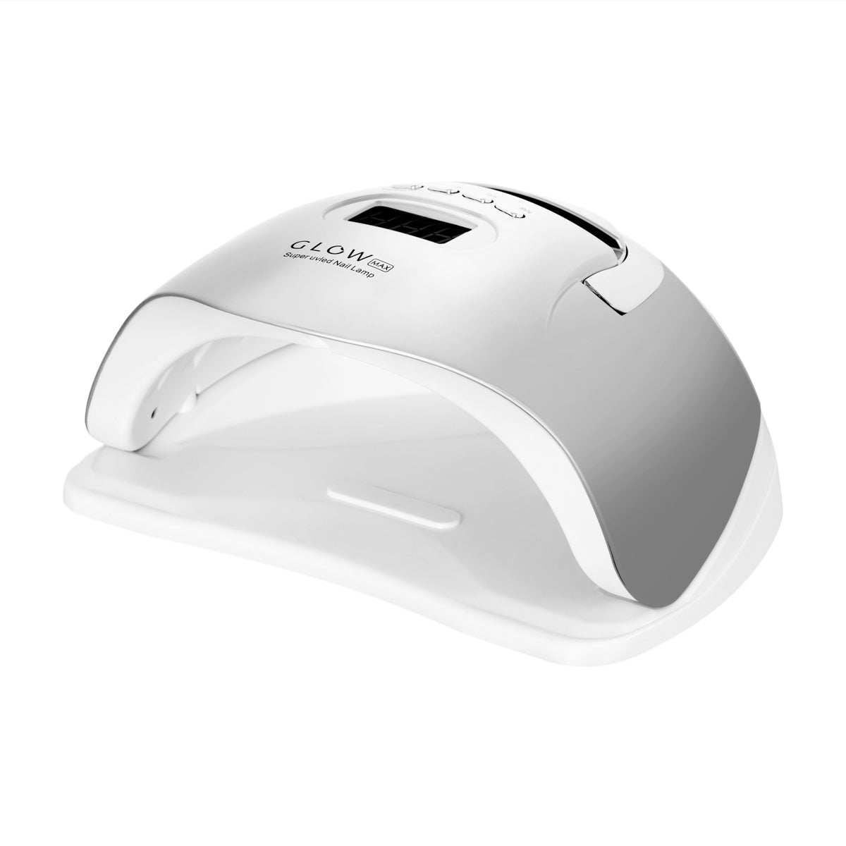 Glow F2 nail lamp front view with the curing hood open