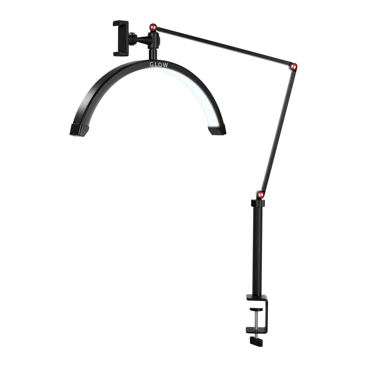 Glow MX3 arch treatment desk lamp in black