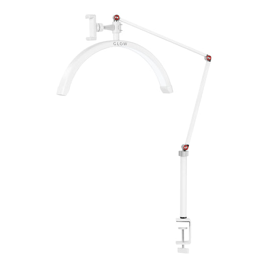 Glow MX3 arch treatment desk lamp in white