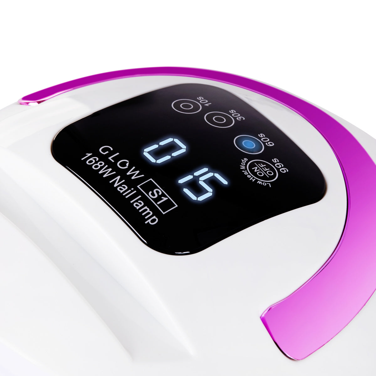Glow S1 nail lamp rose gold finish detail
